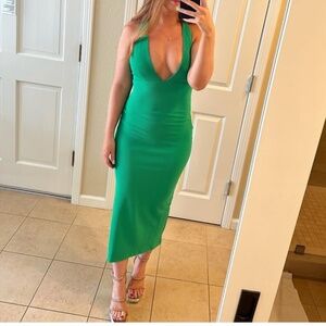 Hello Molly Midi Dress (Green)